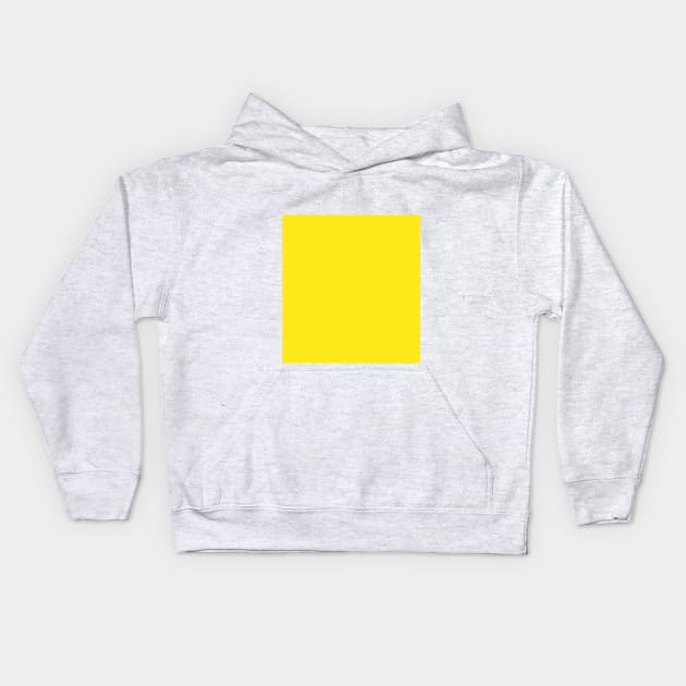 Yellow Neon Solid Color 2019 Kids Hoodie by downundershooter